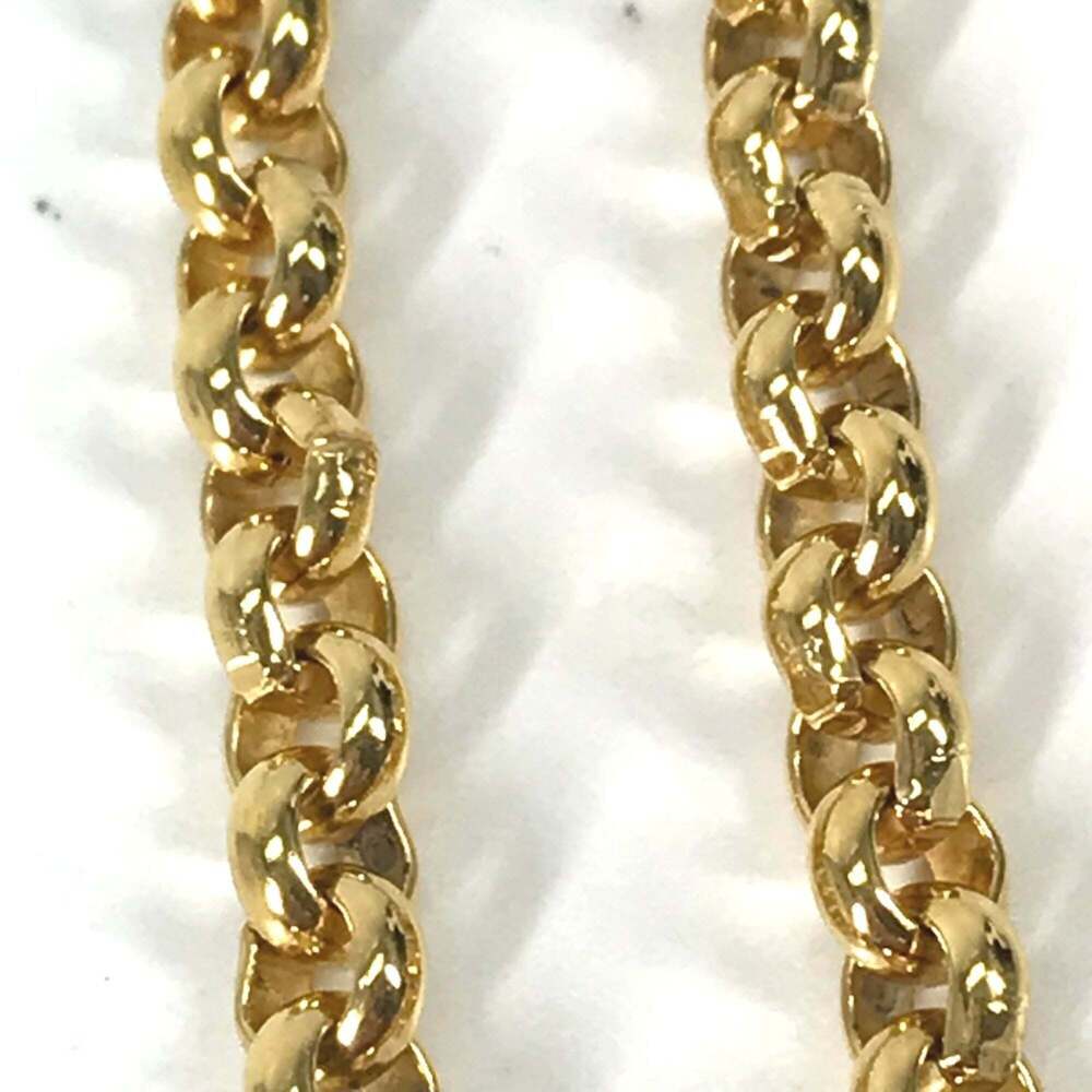 CHANEL Authentic Vintage Gold Logo Necklace - Picture 8 of 9